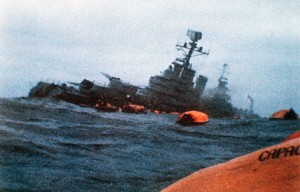 The end of the cruiser Belgrano / theatlantic.com